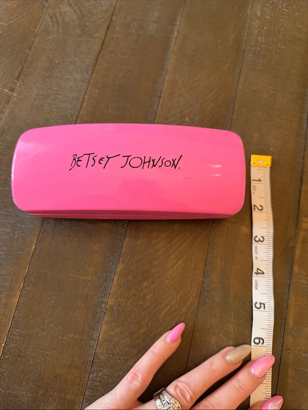 Betsey Johnson Hot Pink Eyewear Case